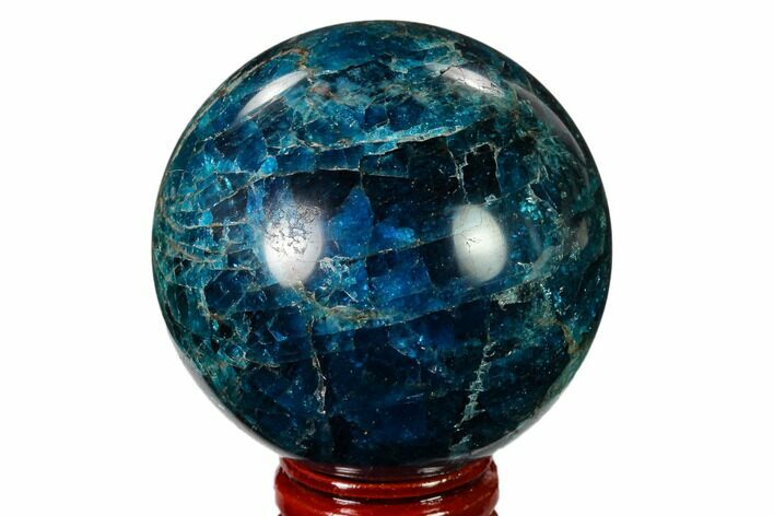 Bright Blue Apatite Sphere - Madagascar #154249